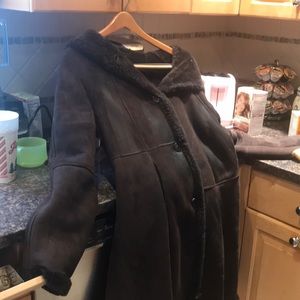 Genuine shearling coat